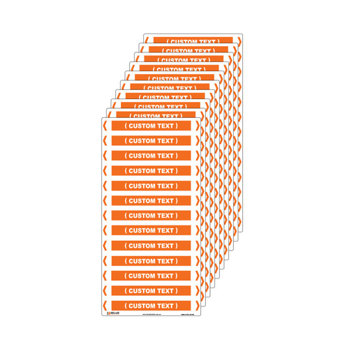 (Customised) Electrical Pipe Marker - 200 x 100mm - Pack of 10 (Customised) Electrical Pipe Marker - 200 x 100mm - Pack of 10
