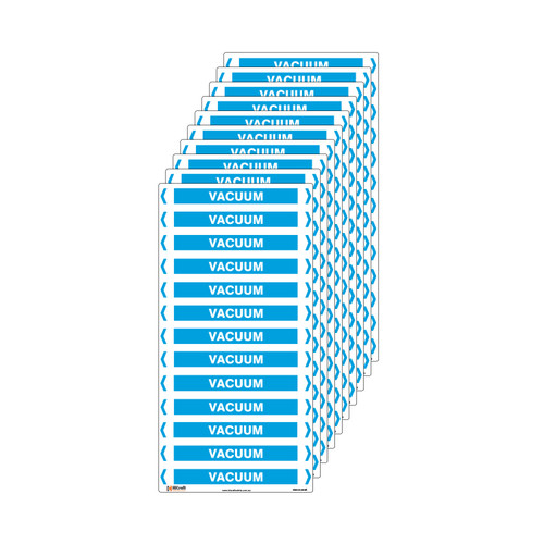 Vacuum Pipe Marker - 200 x 100mm - Pack of 10 Vacuum Pipe Marker - 200 x 100mm - Pack of 10