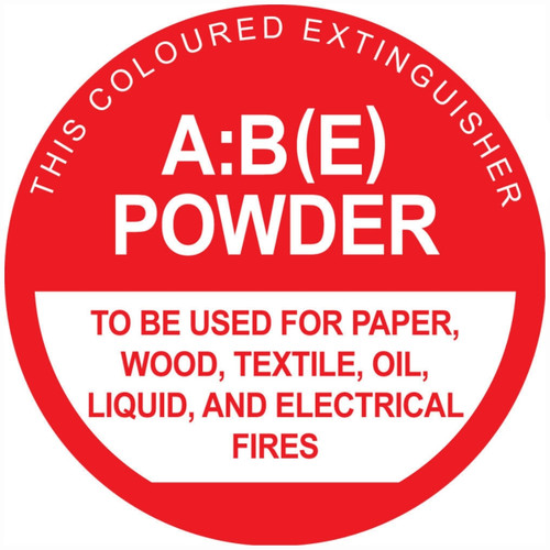 Fire Extinguisher ABE ID Sign Fire Extinguisher ABE ID Sign