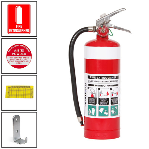 2.0kg ABE Fire Extinguisher - Complete Kit with Signs 2.0kg ABE Fire Extinguisher - Complete Kit with Signs