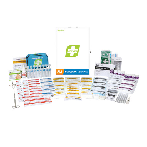 First Aid Kit, R2, Education Response Kit, Metal Wall Mount First Aid Kit, R2, Education Response Kit, Metal Wall Mount
