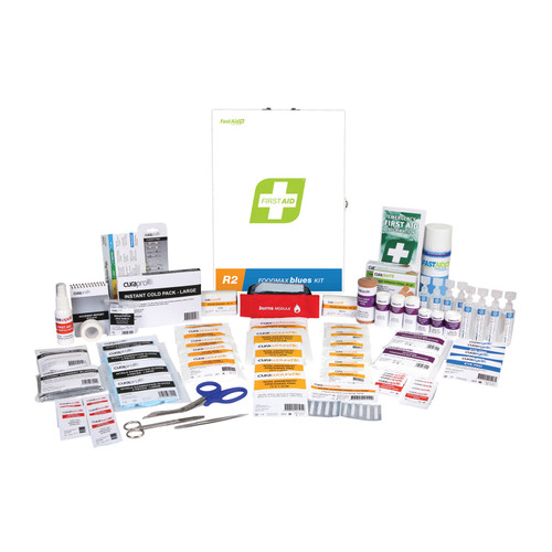 First Aid Kit, R2, Foodmax Blues Kit, Metal Wall Mount First Aid Kit, R2, Foodmax Blues Kit, Metal Wall Mount