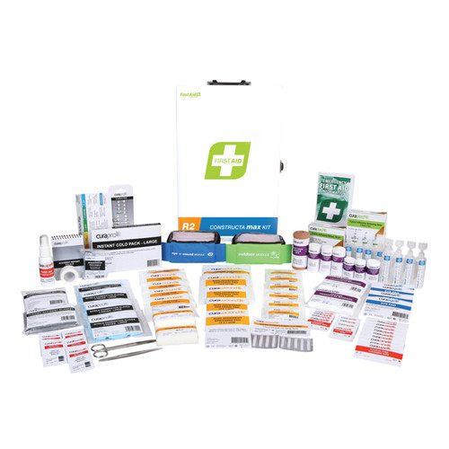 First Aid Kit, R2, Constructa Max Kit, Metal Wall Mount First Aid Kit, R2, Constructa Max Kit, Metal Wall Mount