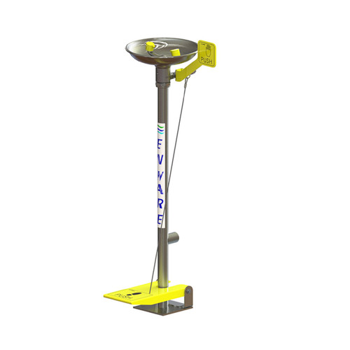 ENWARE Free Standing Eye Wash Hand/Foot Operated - Stainless Steel/ Brushed Stainless Finish ENWARE Free Standing Eye Wash Hand/Foot Operated - Stainless Steel/ Brushed Stainless Finish