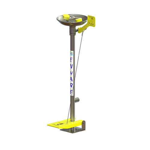 ENWARE Free Standing Eye Face Wash Hand/ Foot Operated - Stainless Steel/ Brushed Stainless Finish ENWARE Free Standing Eye Face Wash Hand/ Foot Operated - Stainless Steel/ Brushed Stainless Finish