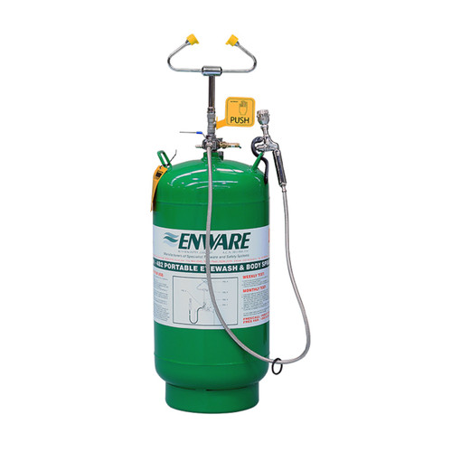 ENWARE 45 Portable Eyewash System - Air Pressurised Stainless Steel Tank/ Eye Wash and Hand Held Body Spray ENWARE 45 Portable Eyewash System - Air Pressurised Stainless Steel Tank/ Eye Wash and Hand Held Body Spray