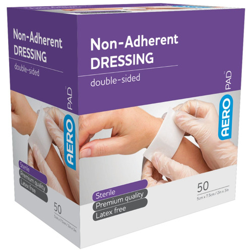 AEROPAD Non-Adherent Dressing 5 x 7.5cm Box/50 