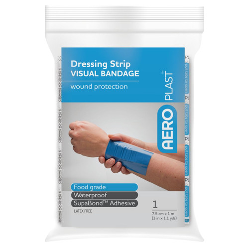AEROPLAST Premium Visual Dressing Strip 7.5cm x 1M AEROPLAST Premium Visual Dressing Strip 7.5cm x 1M