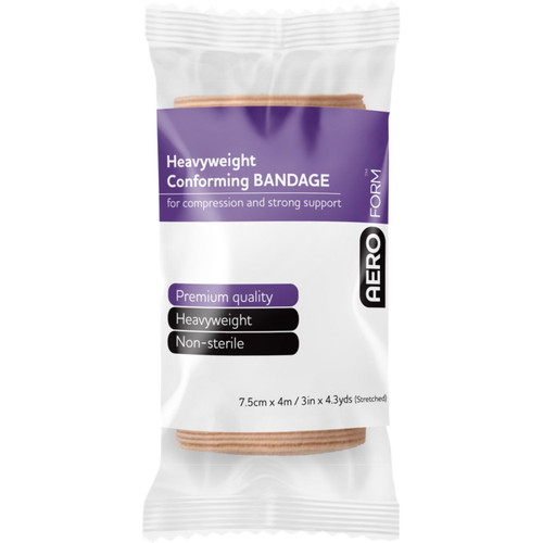 AEROFORM Heavyweight Conforming Bandage 7.5cm x 4M Wrap/12 AEROFORM Heavyweight Conforming Bandage 7.5cm x 4M Wrap/12