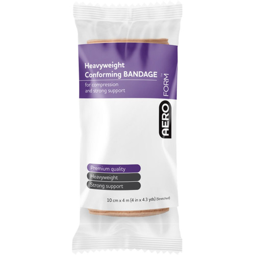 AEROFORM Heavyweight Conforming Bandage 10cm x 4M Wrap/12 AEROFORM Heavyweight Conforming Bandage 10cm x 4M Wrap/12