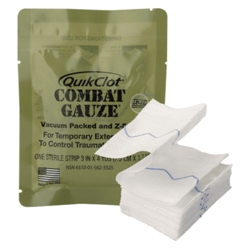 QUIKCLOT Haemostatic Combat Gauze 7.5cm x 3.65M QUIKCLOT Haemostatic Combat Gauze 7.5cm x 3.65M