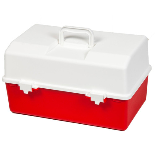 AEROCASE Red and White Plastic Tacklebox with 2 Tray Cantilever 16 x 33 x 19cm AEROCASE Red and White Plastic Tacklebox with 2 Tray Cantilever 16 x 33 x 19cm