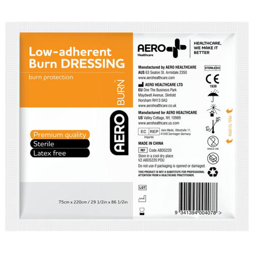 AEROBURN Low-Adherent Burn Dressing 75 x 220cm AEROBURN Low-Adherent Burn Dressing 75 x 220cm
