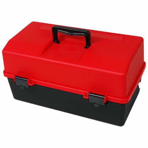 AEROCASE Red and Black Plastic Tacklebox with 2 Trays 20 x 40 x 23cm AEROCASE Red and Black Plastic Tacklebox with 2 Trays 20 x 40 x 23cm