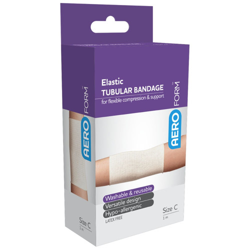 AEROFORM Size C Adult Limbs Elastic Tubular Bandage 7cm x 1M AEROFORM Size C Adult Limbs Elastic Tubular Bandage 7cm x 1M