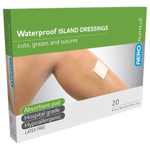 AEROFILM PLUS Waterproof Island Dressing 9 x 10cm Box/20 AEROFILM PLUS Waterproof Island Dressing 9 x 10cm Box/20