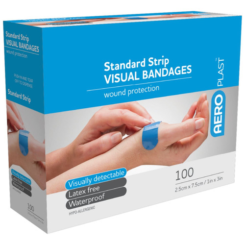 AEROPLAST Premium Visual Strip 7.5 x 2.5cm Box/100 AEROPLAST Premium Visual Strip 7.5 x 2.5cm Box/100