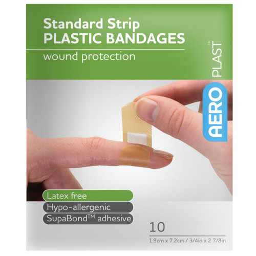 AEROPLAST Plastic Standard Strip 7.2 x 1.9cm Env/10 AEROPLAST Plastic Standard Strip 7.2 x 1.9cm Env/10