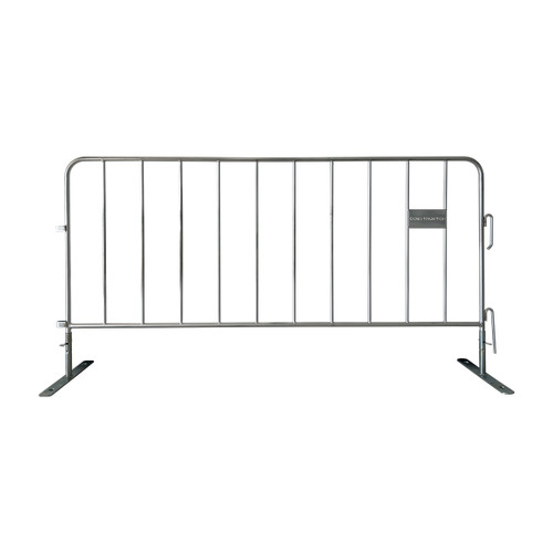 Construktor Galvanized Crowd Control Barrier with Feet & Pins - 2.3m x 1.1m 