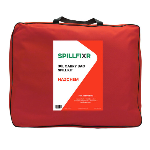 Spillfixr 30 Litre Carry Bag Spill Kit - Hazchem Spillfixr 30 Litre Carry Bag Spill Kit - Hazchem