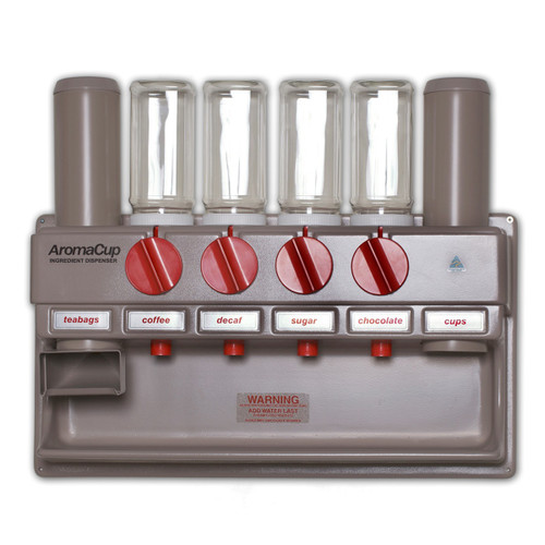 AromaCup 4-Ingredient Dispenser with Tea Bag Dispenser and Cup Dispenser AromaCup 4-Ingredient Dispenser with Tea Bag Dispenser and Cup Dispenser