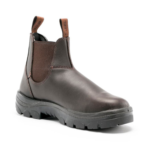 Steel Blue Hobart Elastic Sided Safety Boot - Winter Brown 