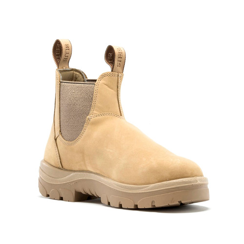 Steel Blue Hobart Elastic Sided Safety Boot - Sand Steel Blue Hobart Elastic Sided Safety Boot - Sand