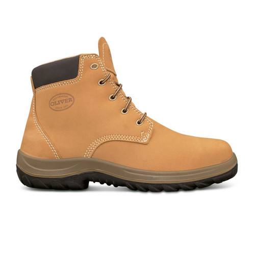 Oliver Wheat Nubuck Lace Up Water Resistant Leather Safety Boots Oliver Wheat Nubuck Lace Up Water Resistant Leather Safety Boots