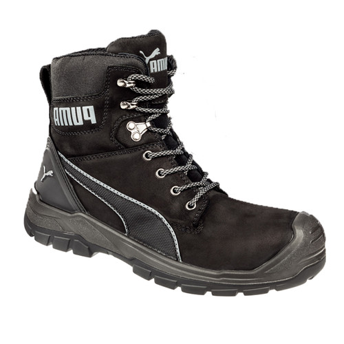 Puma Conquest Black Lace Up Safety Boots Puma Conquest Black Lace Up Safety Boots
