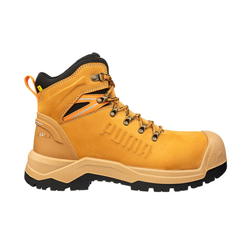 Puma Iron HD Mid Cut Wheat Side Zip Safety Boots Puma Iron HD Mid Cut Wheat Side Zip Safety Boots