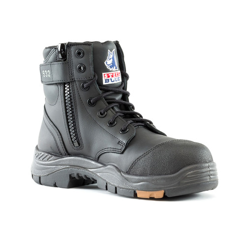 Steel Blue Argyle Zip Boot, Composite - Black Steel Blue Argyle Zip Boot, Composite - Black