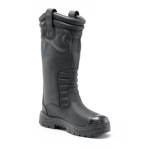 Steel Blue Mens Mackay Pull-On Safety Boot - Black