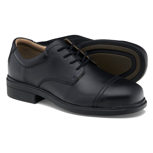 Blundstone Black Leather Lace Up Executive Safety Shoe 
