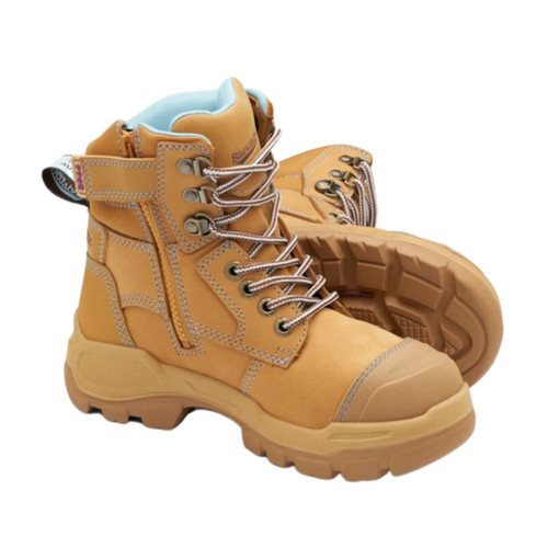 Blundstone Womens Rotoflex Wheat Zip Side Safety Boot Blundstone Womens Rotoflex Wheat Zip Side Safety Boot