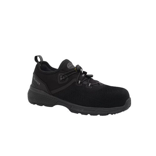 Oliver Black Flyknit Lace Up Safety Shoe - Non Metallic Toe Cap Oliver Black Flyknit Lace Up Safety Shoe - Non Metallic Toe Cap