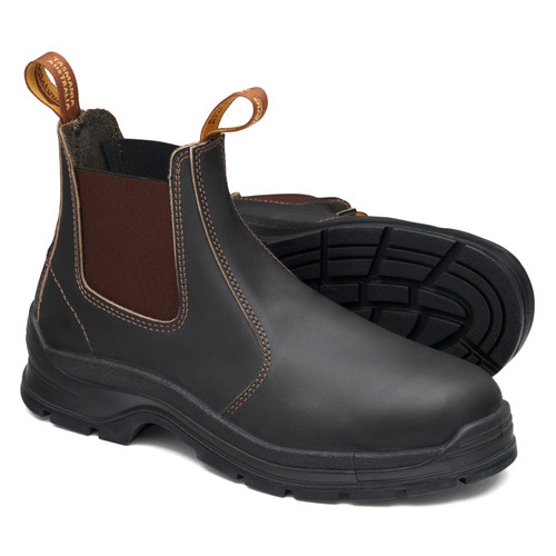 Blundstone Brown Elastic Side Boot - Non Safety - Chelsea Cut Blundstone Brown Elastic Side Boot - Non Safety - Chelsea Cut