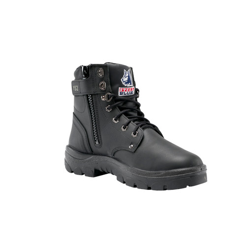 Steel Blue Argyle TPU Side Zip Non Safety Boot - Black Steel Blue Argyle TPU Side Zip Non Safety Boot - Black