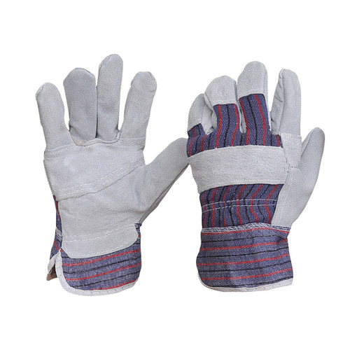 Candy Stripe Cotton Leather/Cotton Gloves 417PB