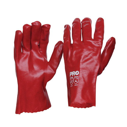 Red PVC 27cm Gloves Red PVC 27cm Gloves