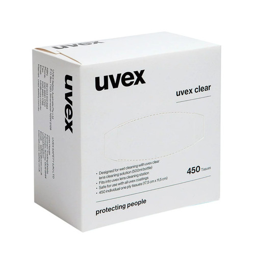 UVEX Lens Cleaning Tissues - Box of 450 UVEX Lens Cleaning Tissues - Box of 450