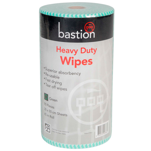 Green Heavy Duty Cleaning Wipes - 45m Roll Green Heavy Duty Cleaning Wipes - 45m Roll
