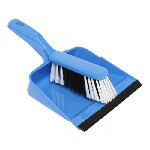 Edco Blue Dust Pan And Brush Set 12708