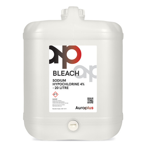 Auraplus Liquid Bleach 4% - 20 Litre Auraplus Liquid Bleach 4% - 20 Litre