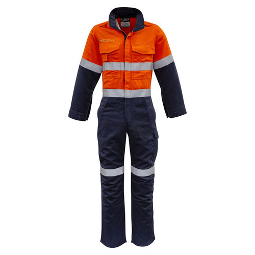 Syzmik Mens Orange Flame HRC 2 Hooped Taped Spliced Overall Syzmik Mens Orange Flame HRC 2 Hooped Taped Spliced Overall