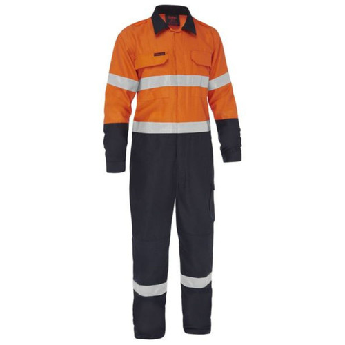 Bisley Apex 185/240 Taped Hi Vis FR Ripstop Vented Combo Coverall Bisley Apex 185/240 Taped Hi Vis FR Ripstop Vented Combo Coverall