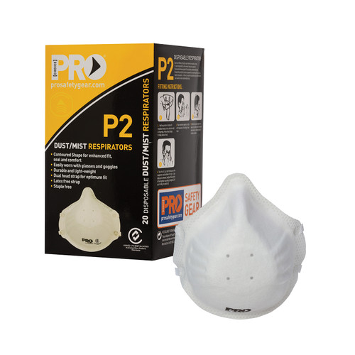 ProChoice P2 Disposable Respirator - No Valve - Pack of 20 ProChoice P2 Disposable Respirator - No Valve - Pack of 20