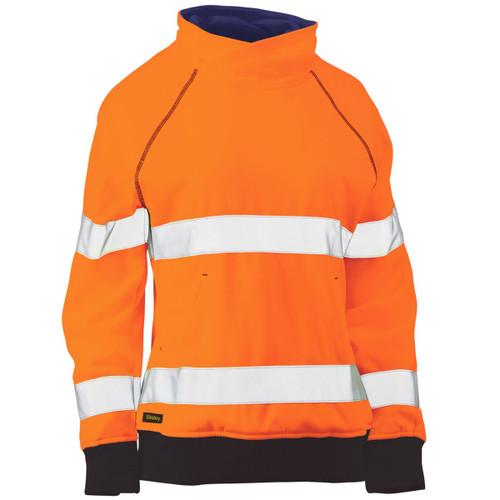 Bisley Womens Taped Hi Vis Fleece Jumper 