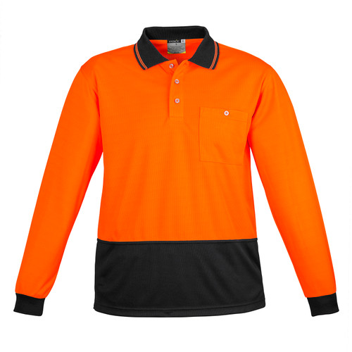 Syzmik Unisex Hi Vis Long Sleeve Polo Shirt Syzmik Unisex Hi Vis Long Sleeve Polo Shirt
