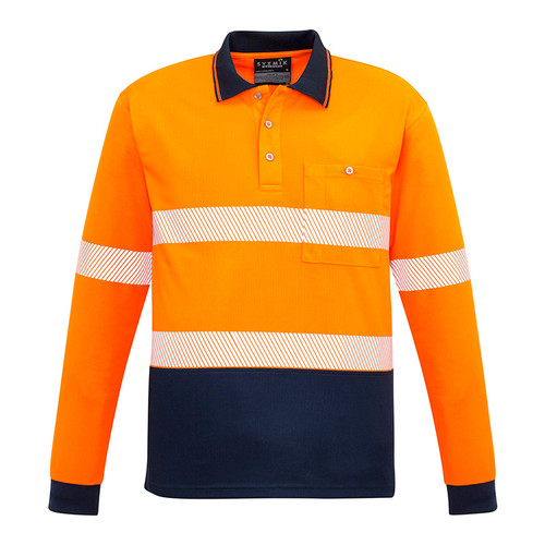 Syzmik Hi Vis Segmented Hoop Taped Long Sleeve Polo Shirt Syzmik Hi Vis Segmented Hoop Taped Long Sleeve Polo Shirt