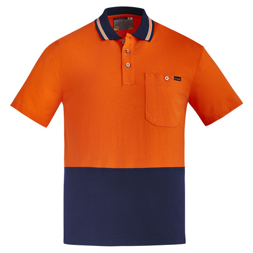 Syzmik Mens Hi Vis Cotton Short Sleeve Polo Shirt Syzmik Mens Hi Vis Cotton Short Sleeve Polo Shirt